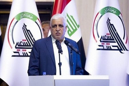 رئیس الحشد الشعبی:   نظامیان آمریکا عامل بی‌ثباتی عراق هستند